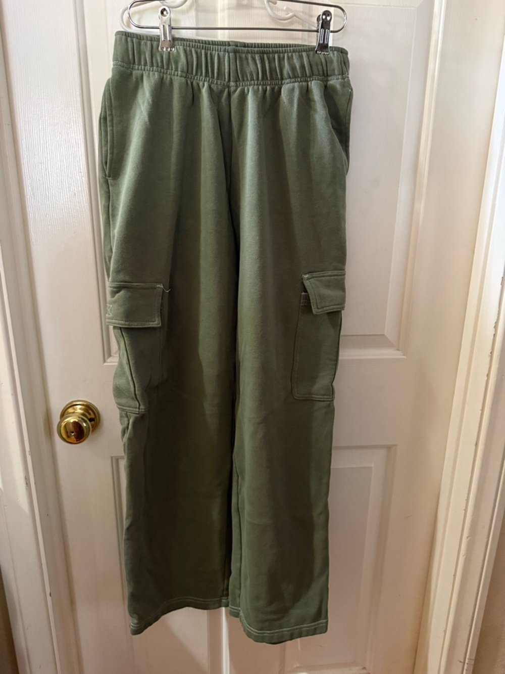 PacSun Olive Green Cargo Track Pants S